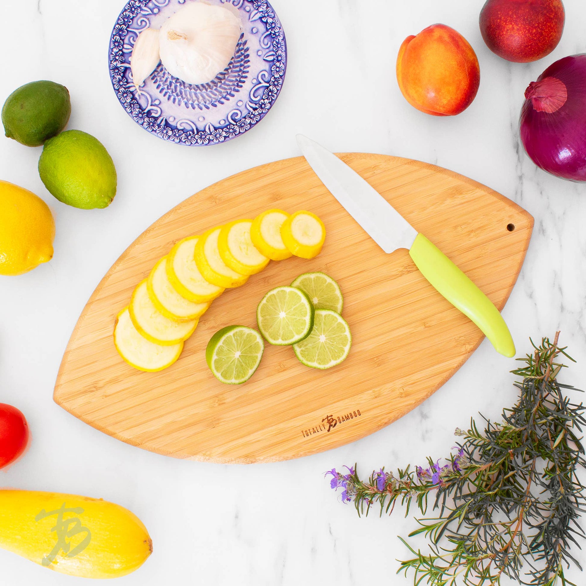 Football Shaped Cutting Board & Charcuterie Serving Tray - Veranda Cafe & Mercantile
