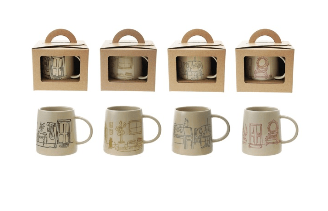 Hand Stamped Mug - Veranda Cafe & Mercantile