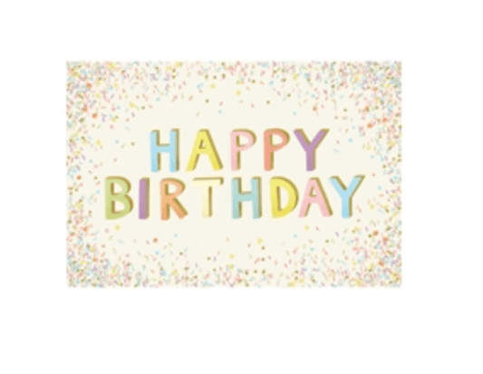 Happy Birthday Sprinkles Placemat - Veranda Cafe & Mercantile