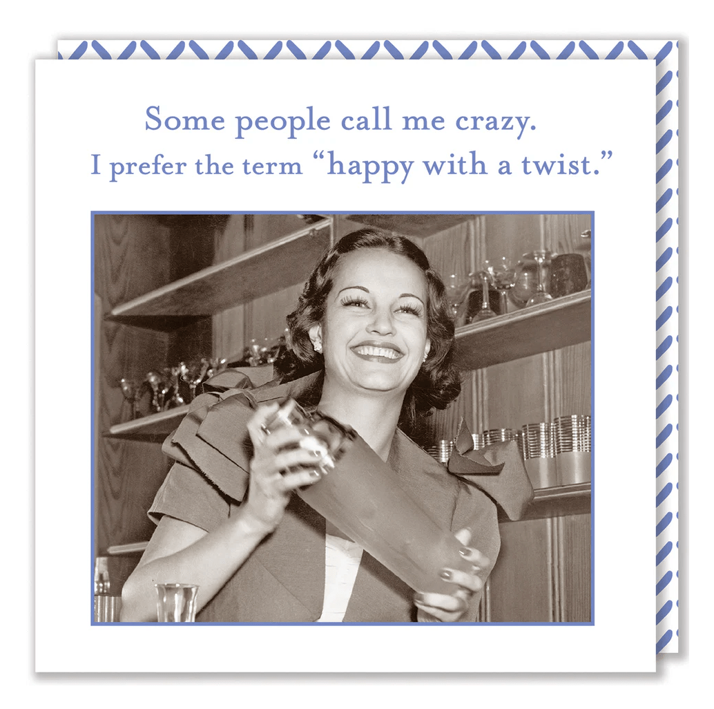 Happy With A Twist Beverage Napkins - Veranda Cafe & Mercantile