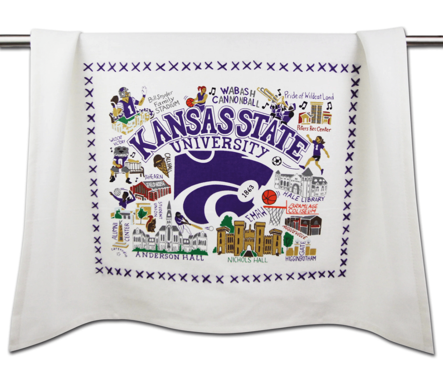 Kansas State University Collegiate Dish Towel - Veranda Cafe & Mercantile