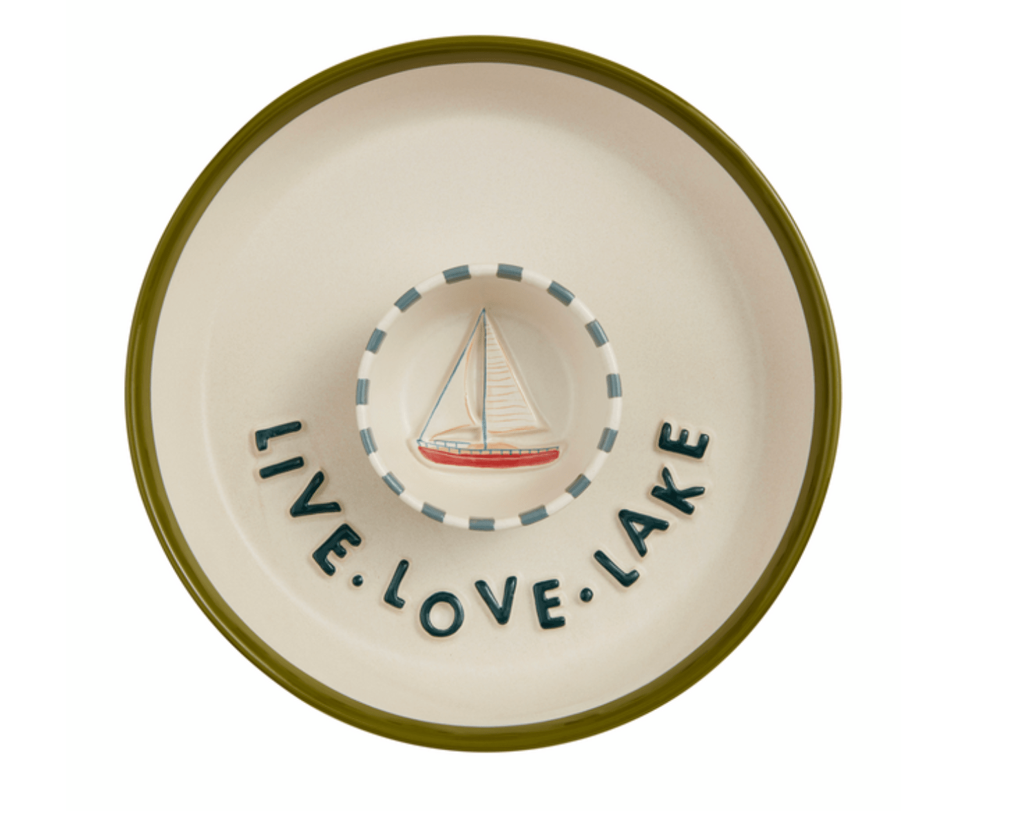 Live Love Lake Chip and Dip Server - Veranda Cafe & Mercantile