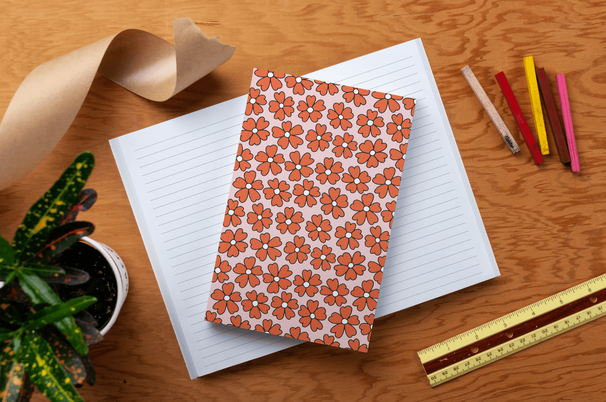 Miss Daisy Classic Layflat Journal Notebook - Veranda Cafe & Mercantile