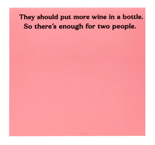 More Wine Sticky Notes - Veranda Cafe & Mercantile