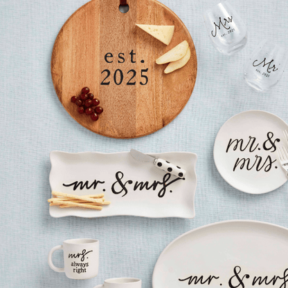 Mr. & Mrs. Hostess Tray Set - Veranda Cafe & Mercantile