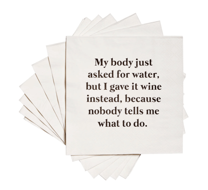 My Body Napkins - Veranda Cafe & Mercantile