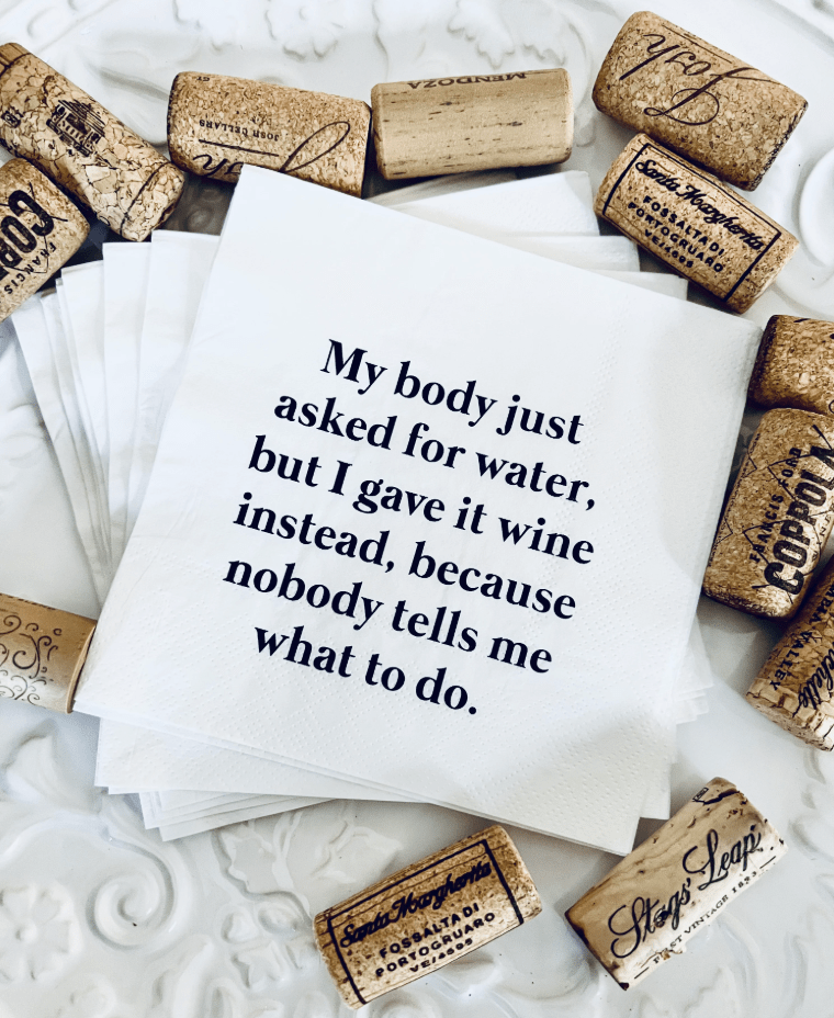 My Body Napkins - Veranda Cafe & Mercantile