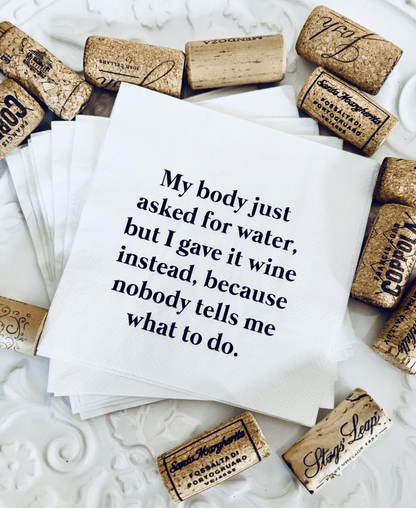 My Body Napkins - Veranda Cafe & Mercantile