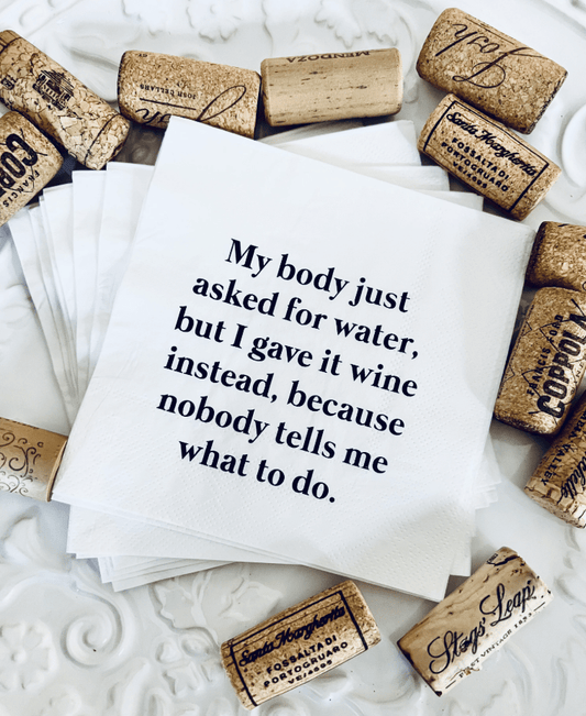 My Body Napkins - Veranda Cafe & Mercantile