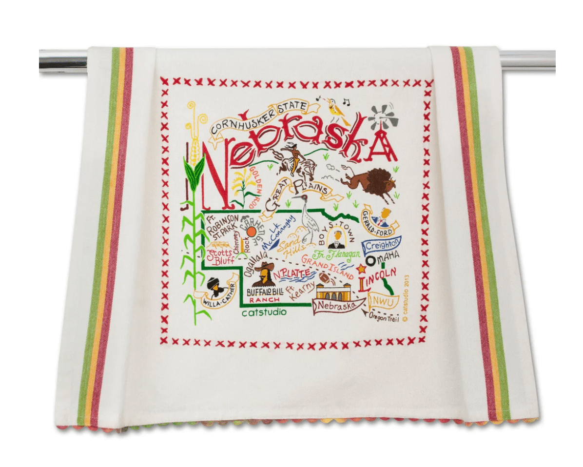 Nebraska Dish Towel - Veranda Cafe & Mercantile