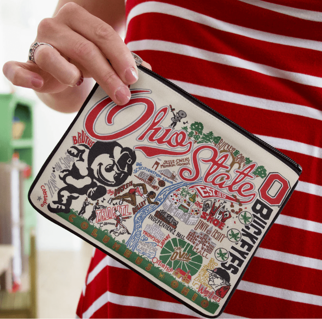Ohio State University Zip Pouch - Veranda Cafe & Mercantile
