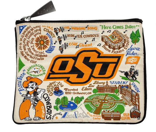 Oklahoma State University Zip Pouch - Veranda Cafe & Mercantile