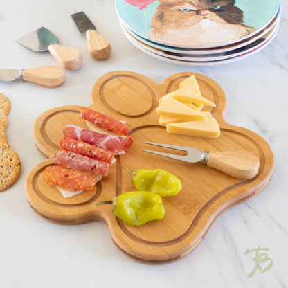 Paw Shaped Cutting Board & Charcuterie Serving Tray - Veranda Cafe & Mercantile