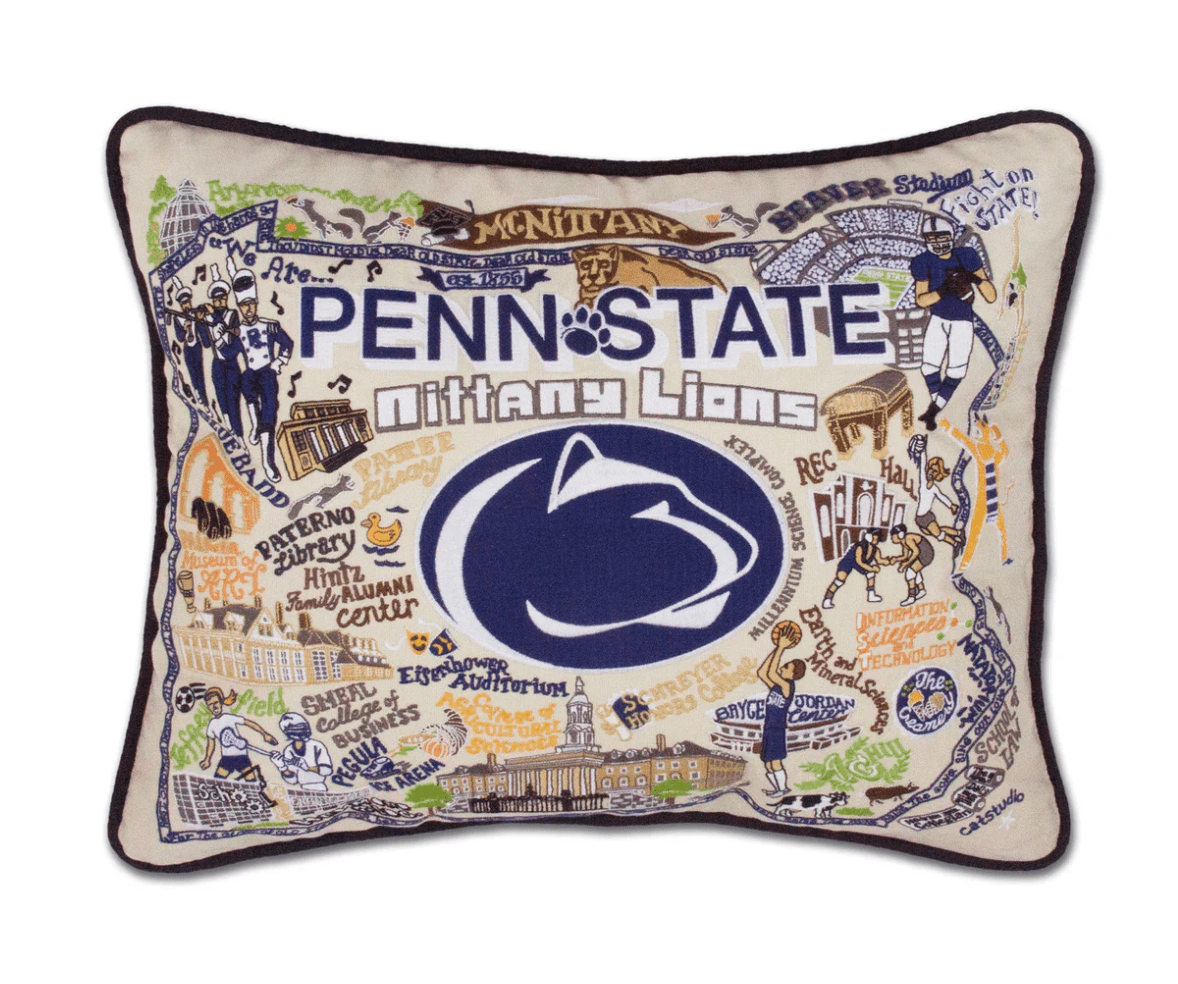 Penn State University Embroidered Pillow - Veranda Cafe & Mercantile