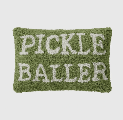 Pickle Baller Hook Pillow - Veranda Cafe & Mercantile