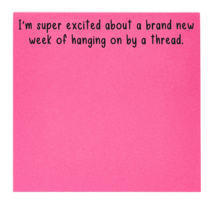 Pretty Excited Sticky Notes - Veranda Cafe & Mercantile