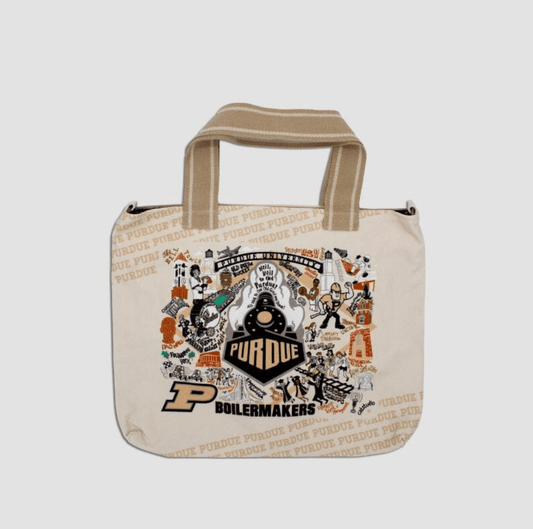 Purdue University Collegiate Tote Bag - Veranda Cafe & Mercantile