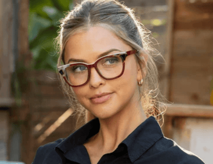 Ramona - Cherry/Chai Tortoise - Veranda Cafe & Mercantile
