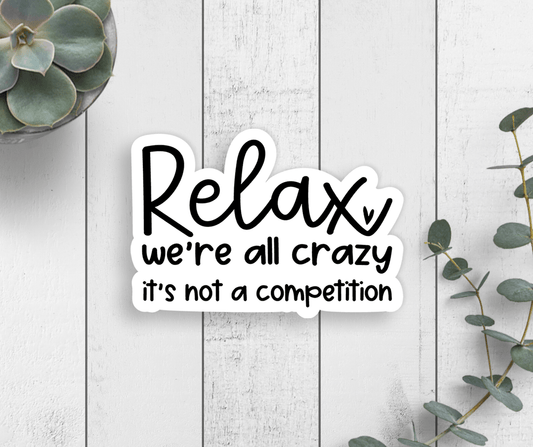 Relax Vinyl Sticker - Veranda Cafe & Mercantile