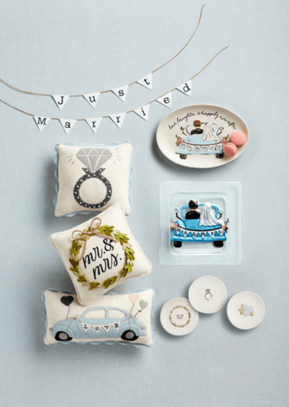 Ring Mini Wedding Felt Pillow - Veranda Cafe & Mercantile