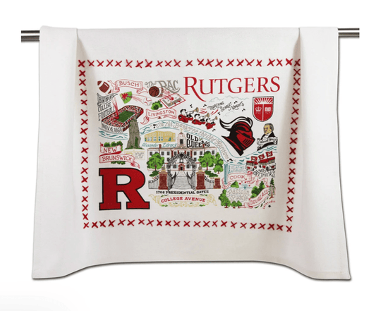 Rutgers University Dish Towel - Veranda Cafe & Mercantile