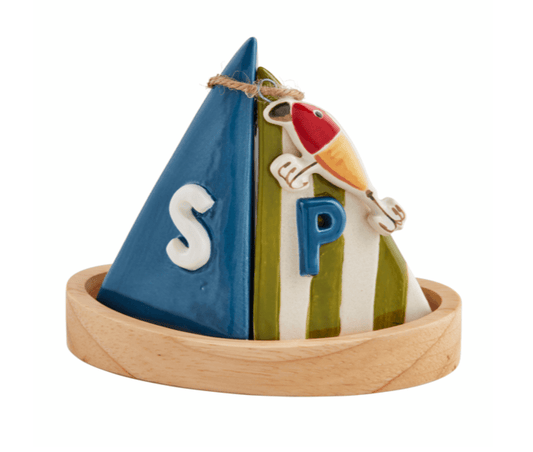 Sailboat Salt and Pepper Set - Veranda Cafe & Mercantile