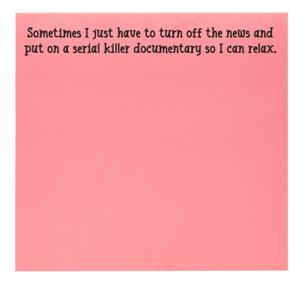 Serial Killer Doc Sticky Notes - Veranda Cafe & Mercantile