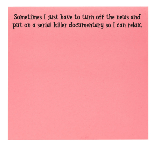 Serial Killer Doc Sticky Notes - Veranda Cafe & Mercantile