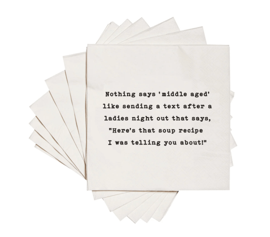 Soup Recipe Napkins - Veranda Cafe & Mercantile