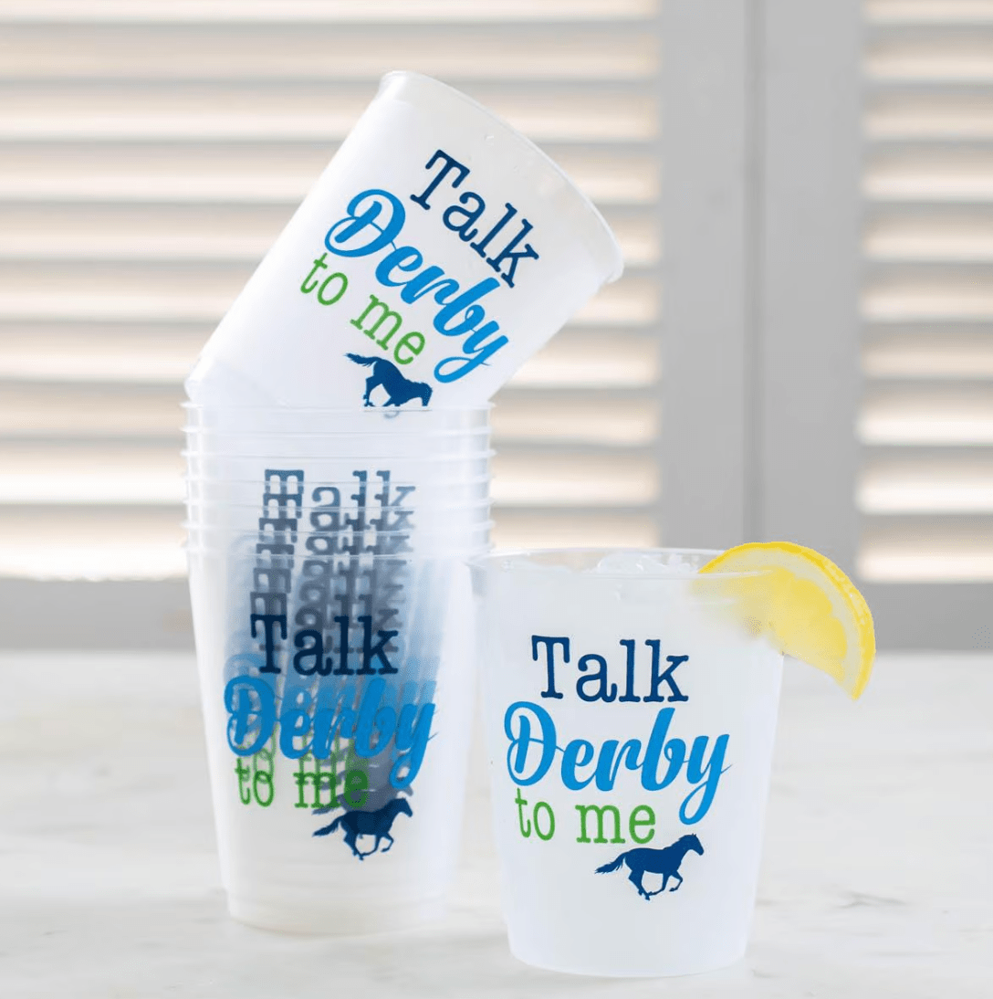 Talk Derby to Me Party Cups - Set of 10 - Veranda Cafe & Mercantile