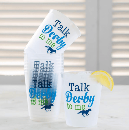 Talk Derby to Me Party Cups - Set of 10 - Veranda Cafe & Mercantile