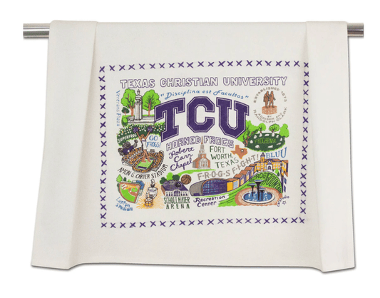 Texas Christian University (TCU) Dish Towel - Veranda Cafe & Mercantile