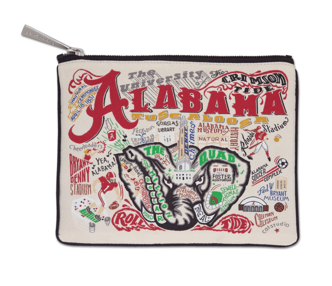 University of Alabama Zip Pouch - Veranda Cafe & Mercantile