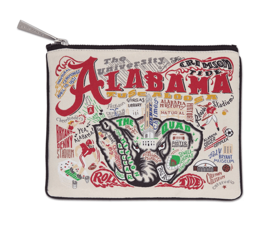 University of Alabama Zip Pouch - Veranda Cafe & Mercantile