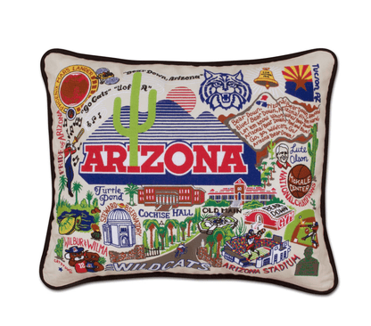 University of Arizona Embroidered Pillow - Veranda Cafe & Mercantile