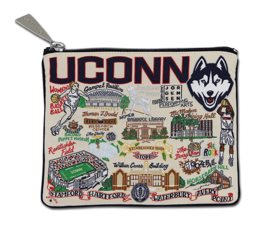 University of Connecticut Zip Pouch - Veranda Cafe & Mercantile