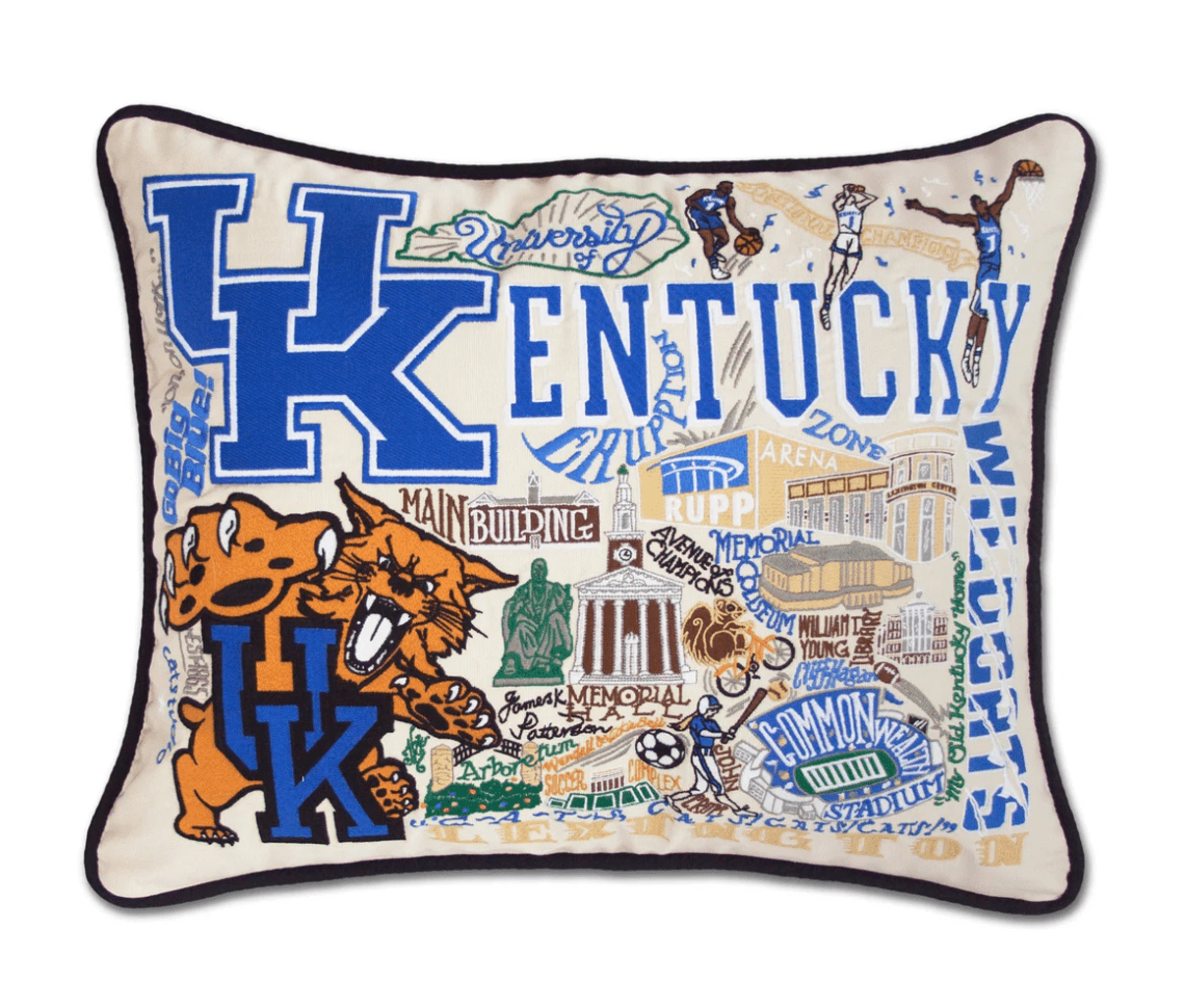 University of Kentucky Embroidered Pillow - Veranda Cafe & Mercantile