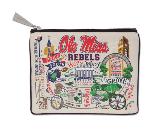 University of Mississippi (Ole Miss) Zip Pouch - Veranda Cafe & Mercantile