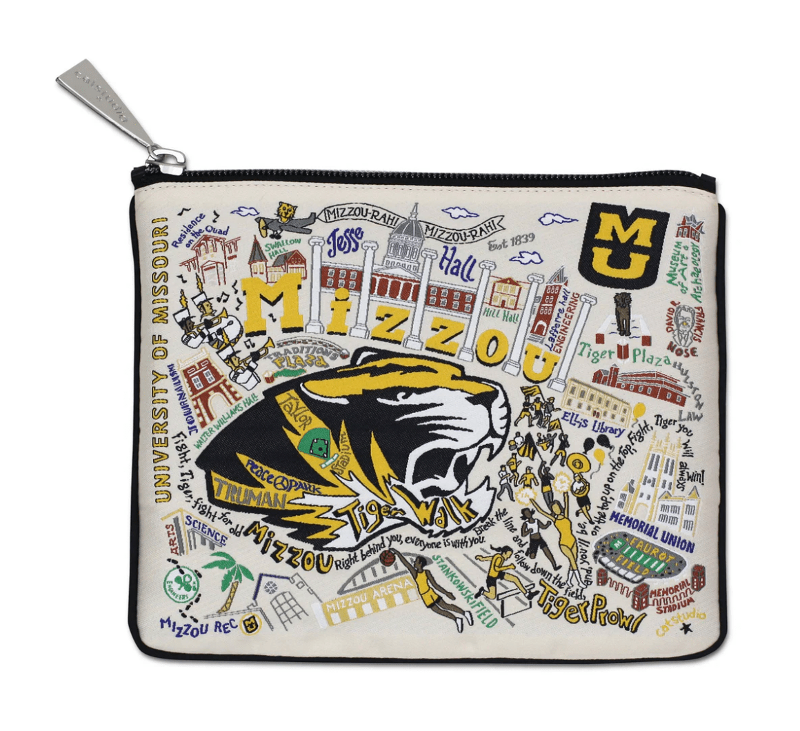 University of Missouri (Mizzou) Zip Pouch - Veranda Cafe & Mercantile