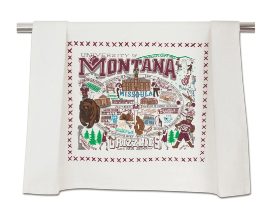 University of Montana Dish Towel - Veranda Cafe & Mercantile