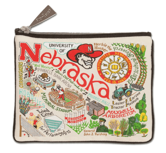 University of Nebraska Zip Pouch - Veranda Cafe & Mercantile