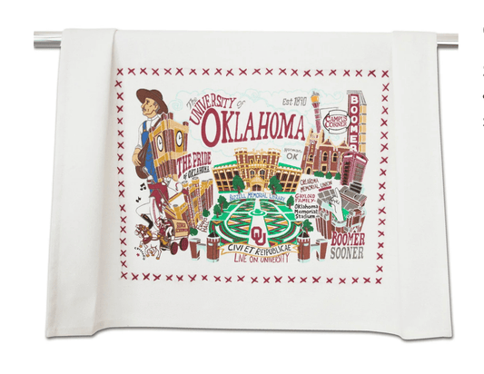 University of Oklahoma Dish Towel - Veranda Cafe & Mercantile