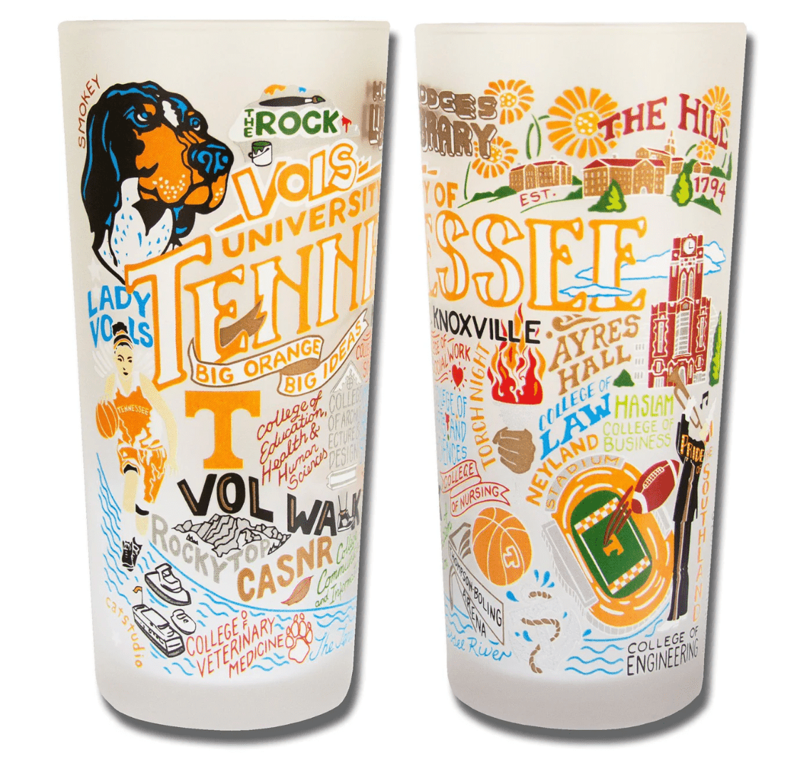 University of Tennessee Drinking Glass Set - Veranda Cafe & Mercantile