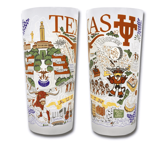 University of Texas Drinking Glass Set - Veranda Cafe & Mercantile