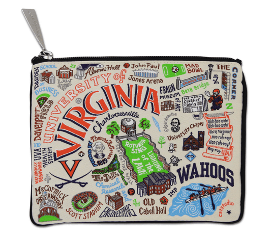 University of Virginia Zip Pouch - Veranda Cafe & Mercantile