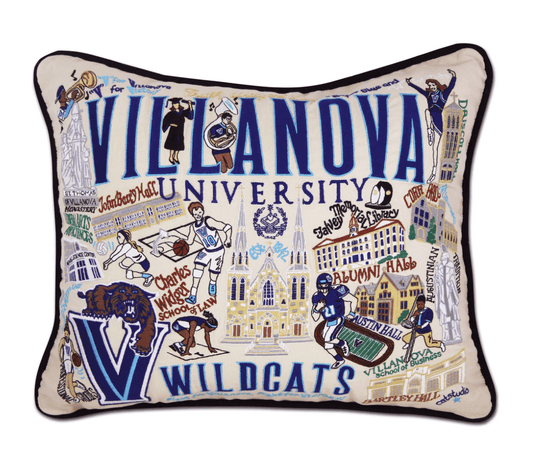 Villanova University Embroidered Pillow - Veranda Cafe & Mercantile