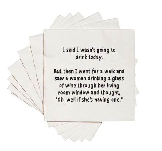 Wasn't Going to Drink Napkins - Veranda Cafe & Mercantile