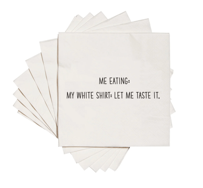 White Shirt Napkins - Veranda Cafe & Mercantile