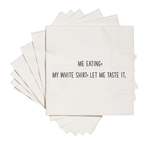 White Shirt Napkins - Veranda Cafe & Mercantile