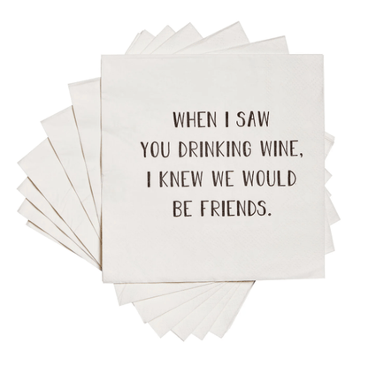 Wine Friends Napkins - Veranda Cafe & Mercantile